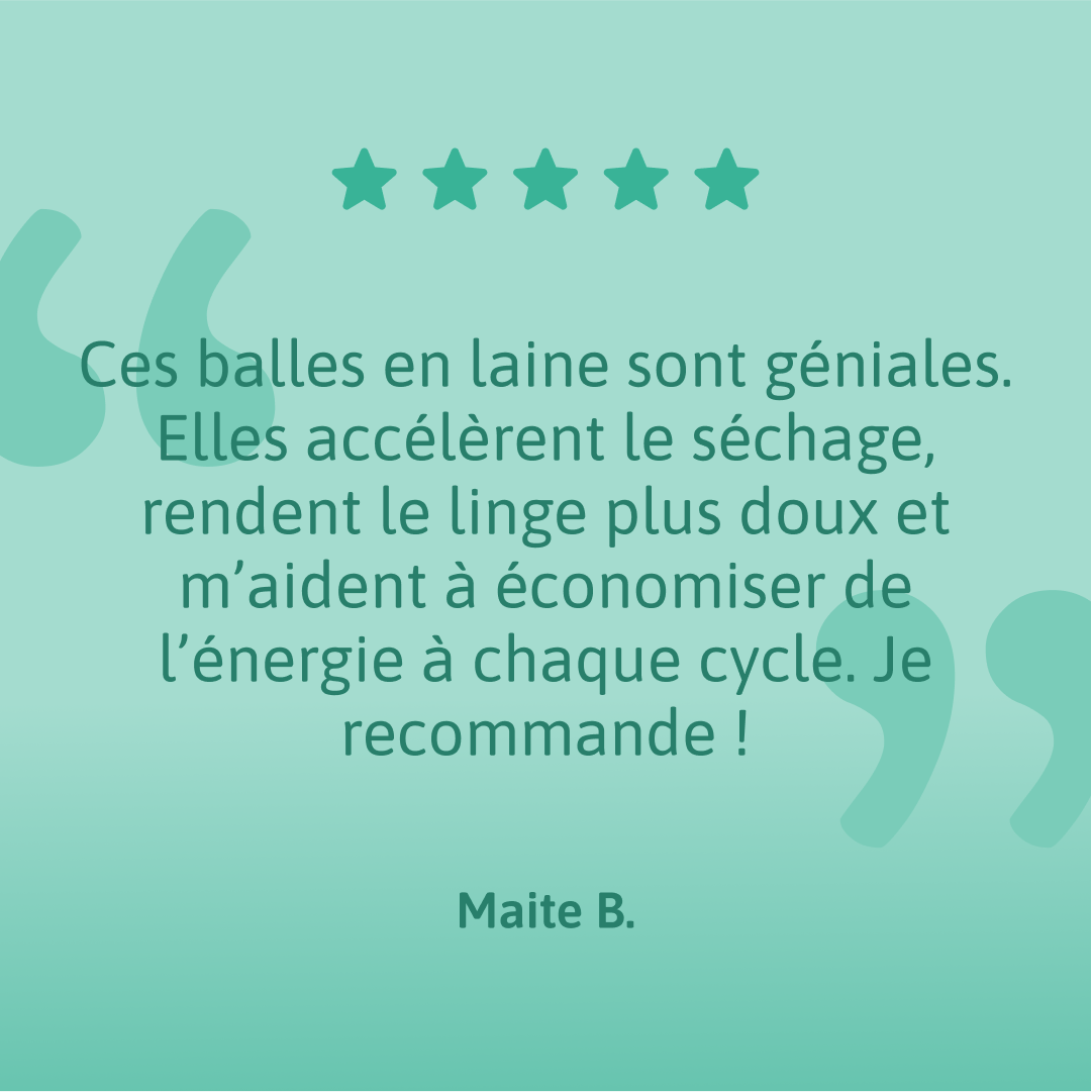 Balles de séchage en laine