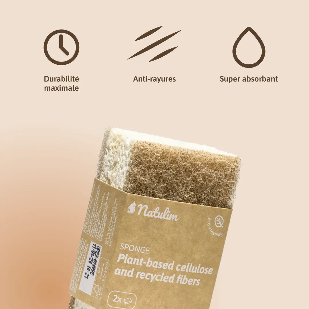 Pack d'éponges écologiques