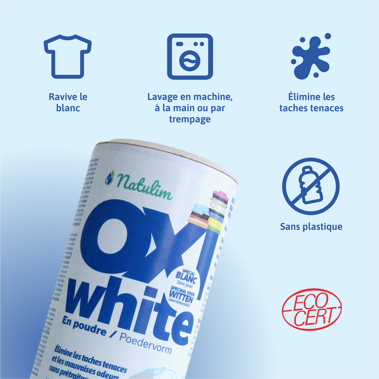 Oxi White - Booster de Lavage Blanchissant - Natulim FR