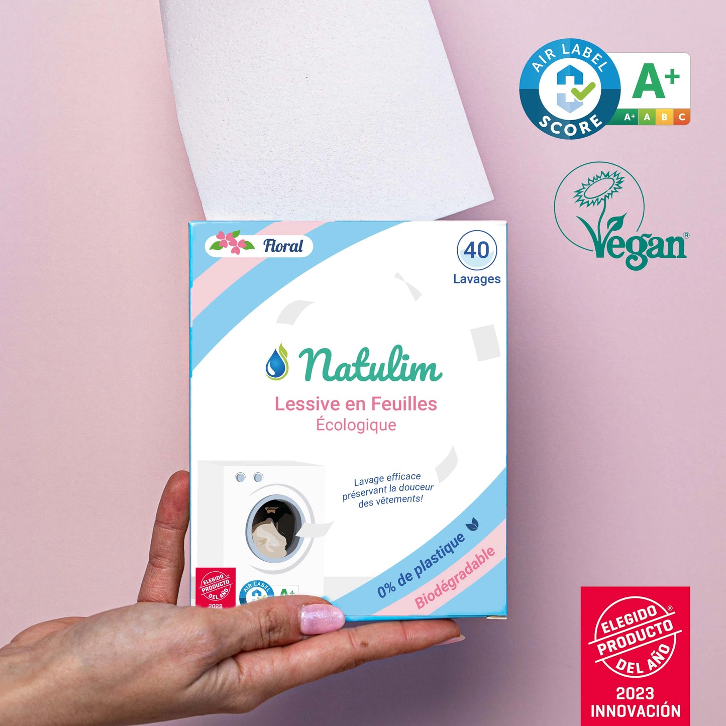 Éco-Feuilles de Lessive - 40 Lavages - Natulim FR