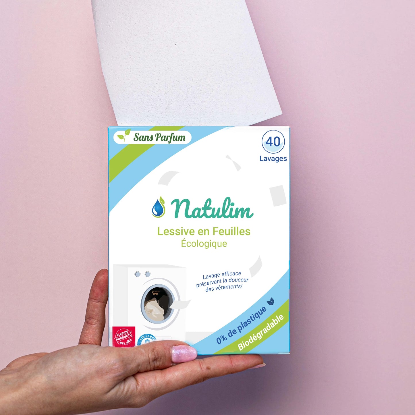 Éco-Feuilles de Lessive - 40 Lavages - Natulim FR