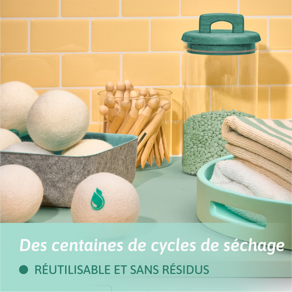 Balles de séchage en laine - Natulim FR