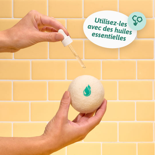 Balles de séchage en laine - Natulim FR