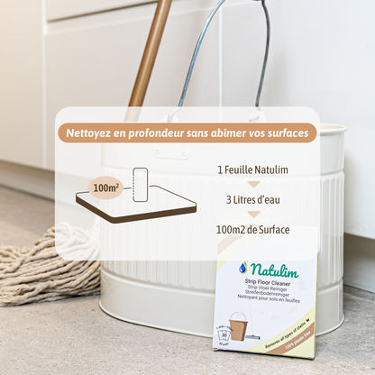 Nettoyant Sols en Feuilles - 30 Doses - Natulim FR