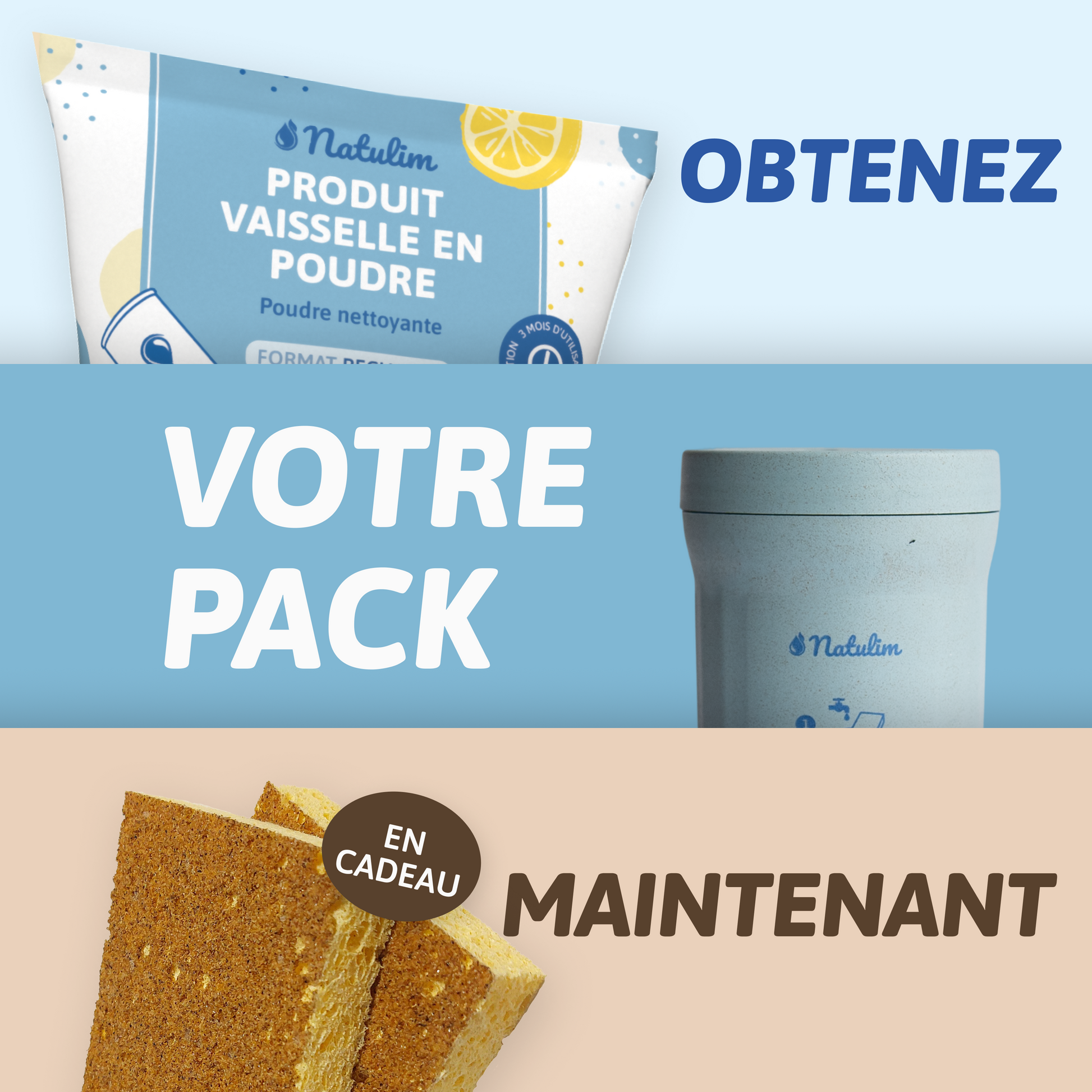 Pack Lave-Vaisselle à la main Écologique - Natulim FR