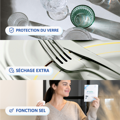 Tablettes Lave-Vaisselle Écologique 6-en-1 - 60 Pastilles - Natulim FR