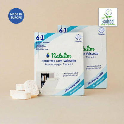 Pastillas Ecológicas para Lavavajillas 6 en 1 - 60 Pastillas
