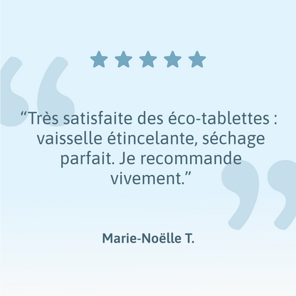 Tablettes Lave-Vaisselle Écologique 6-en-1 - 60 Pastilles - Natulim FR