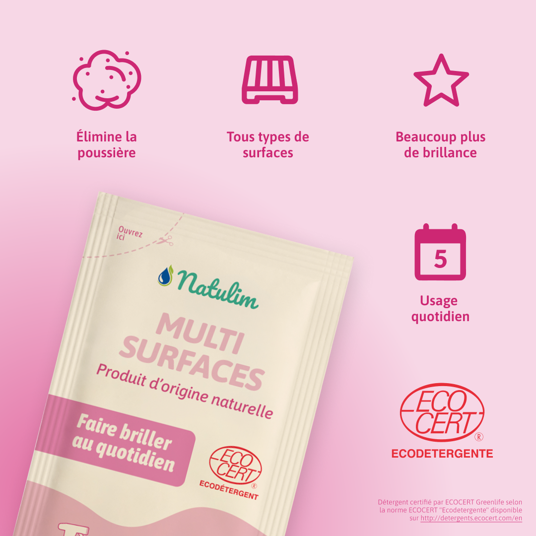 Sachets Recharges Multi-surfaces - Natulim FR